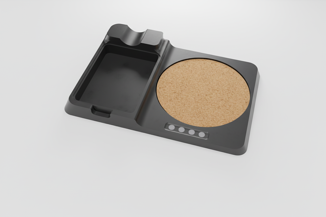Cigar Tray with Custom Laser Engraved Coaster